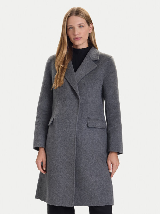 ViCOLO Вълнено палто TF0073 Сив Regular Fit цвят на ниска цена