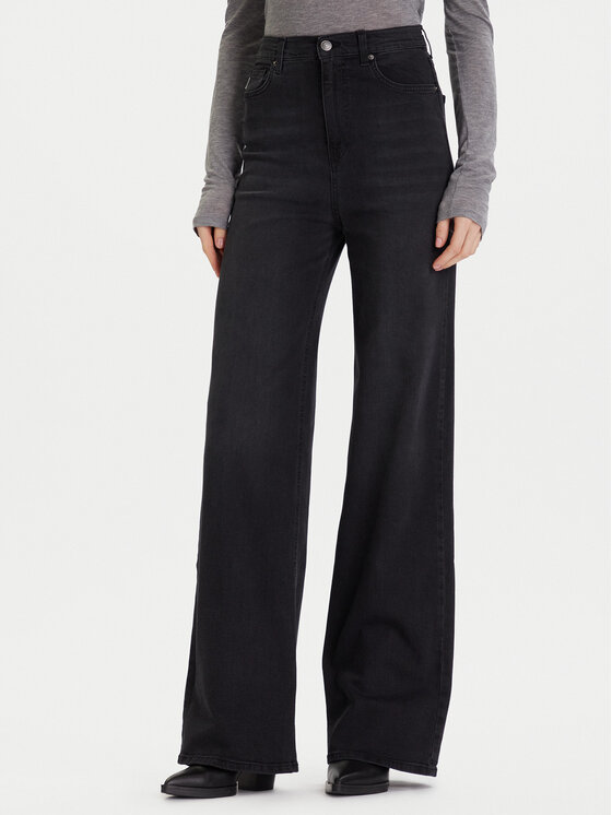 ViCOLO Дънки DF5089 Сив Wide Leg цвят на ниска цена