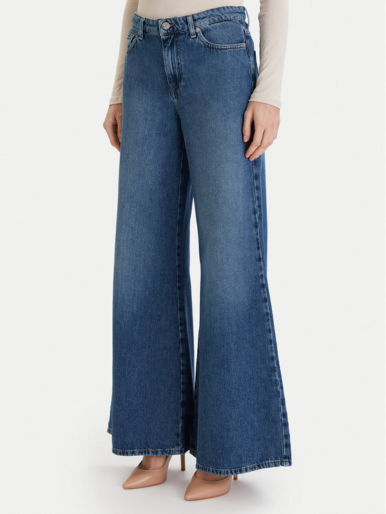 ViCOLO Дънки DF5159 Син Wide Leg цвят на ниска цена