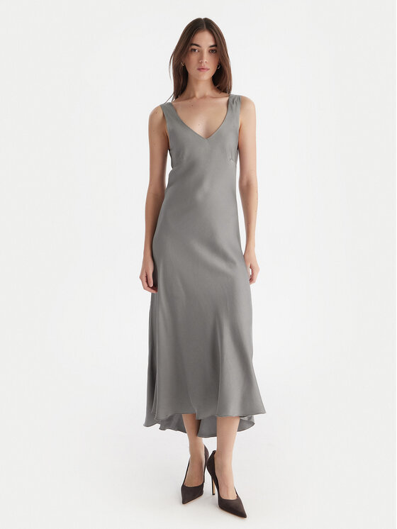 ViCOLO Коктейлна рокля TF0247 Сив Regular Fit цвят на ниска цена