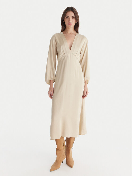 ViCOLO Коктейлна рокля TF0250 Бежов Regular Fit цвят на ниска цена