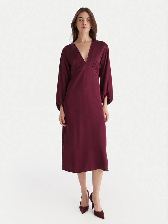 ViCOLO Коктейлна рокля TF0250 Бордо Regular Fit цвят на ниска цена