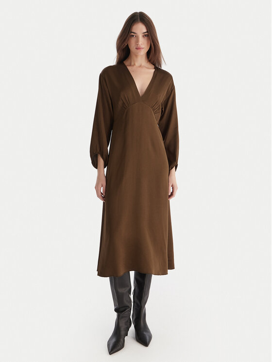 ViCOLO Коктейлна рокля TF0250 Кафяв Regular Fit цвят на ниска цена