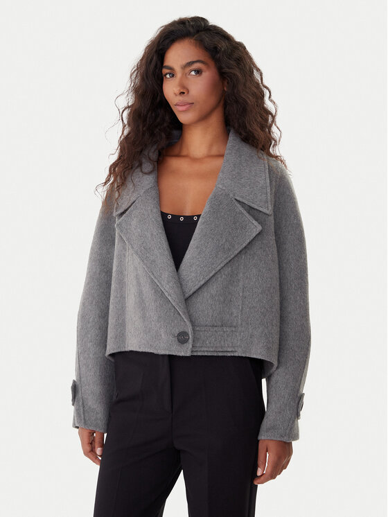 ViCOLO Преходно яке TF0026 Сив Regular Fit цвят на ниска цена