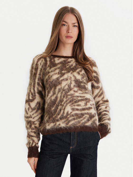 ViCOLO Пуловер 55044F Кафяв Regular Fit цвят на ниска цена