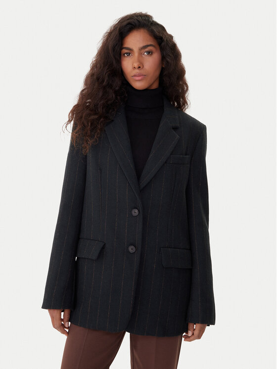 ViCOLO Сако TF0126 Черен Regular Fit цвят на ниска цена