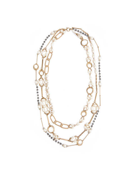 Weekend Max Mara Колие Jabot 2525756065650 Златист цвят на ниска цена