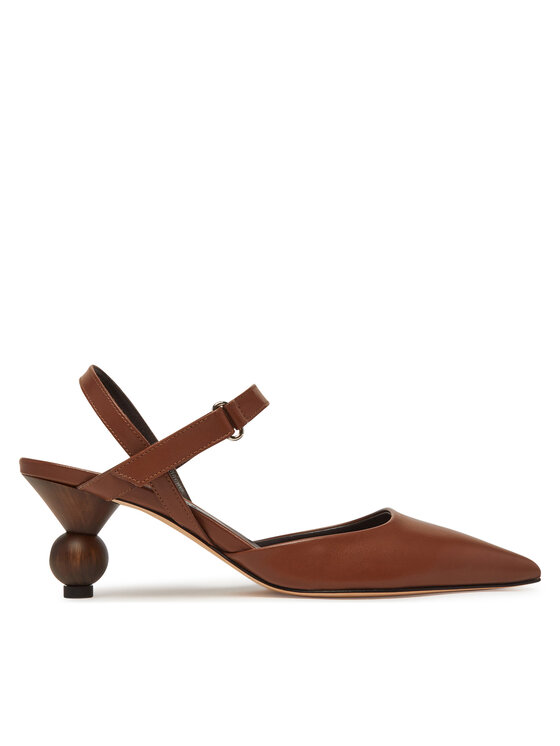 Weekend Max Mara Обувки на ток 2515521035600 Кафяв цвят на ниска цена