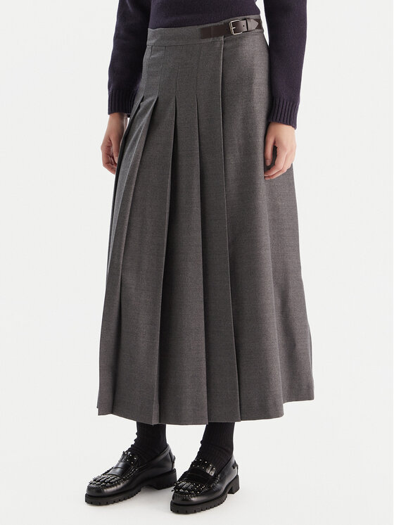 Weekend Max Mara Пола тип трапец Fastoso 2525106062 Сив Regular Fit цвят на ниска цена