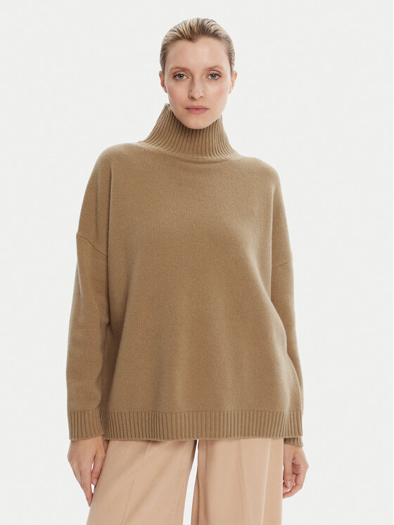 Weekend Max Mara Поло Borgia 2525366112 Бежов Relaxed Fit цвят на ниска цена