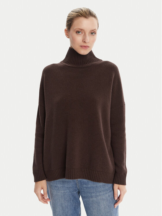 Weekend Max Mara Поло Borgia 2525366112 Кафяв Relaxed Fit цвят на ниска цена