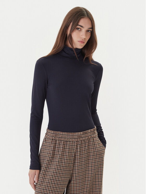 Weekend Max Mara Поло Multif 2525946022 Тъмносин Slim Fit цвят на ниска цена