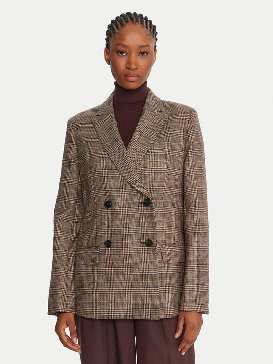 Weekend Max Mara Сако Giove 2525046022 Кафяв Regular Fit цвят на ниска цена