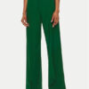 Weekend Max Mara Текстилни панталони Visivo 2425136041 Зелен Regular Fit цвят на ниска цена