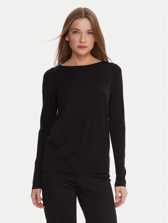 Wolford Блуза 53336 Черен Slim Fit цвят на ниска цена