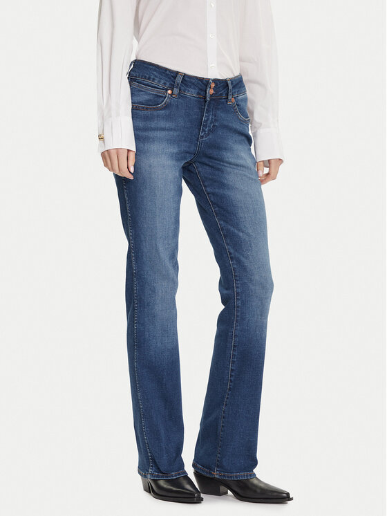 Wrangler Дънки Bold 112371207 Тъмносин Bootcut Fit цвят на ниска цена