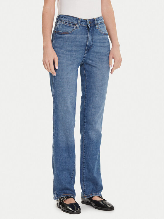 Wrangler Дънки Cowboy 112371166 Син Straight Fit цвят на ниска цена