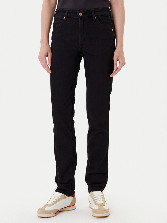 Wrangler Дънки Piper 112372997 Черен Slim Fit цвят на ниска цена
