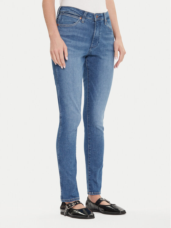 Wrangler Дънки Sienna 112362641 Син Slim Fit цвят на ниска цена