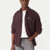 Wrangler Риза 1 Pkt Flannel 112371522 Бордо Relaxed Fit цвят на ниска цена