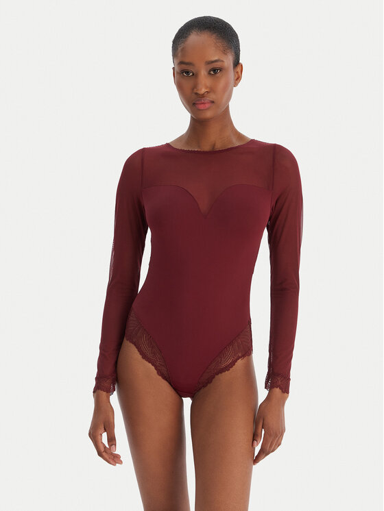 Ysabel Mora Боди 10782 Бордо цвят на ниска цена