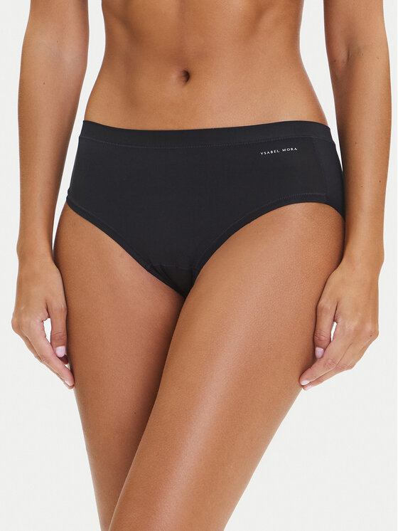 Ysabel Mora Класически дамски бикини 19696 Черен цвят на ниска цена