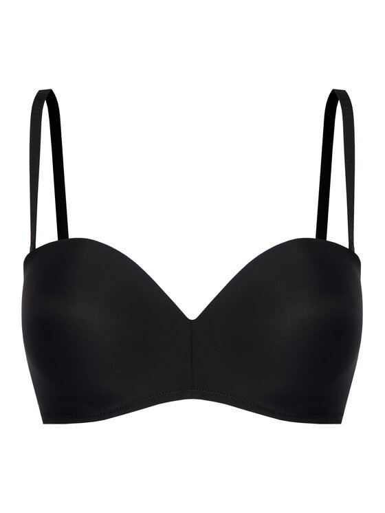 Ysabel Mora Сутиен тип Бардо 10017 Черен цвят на ниска цена
