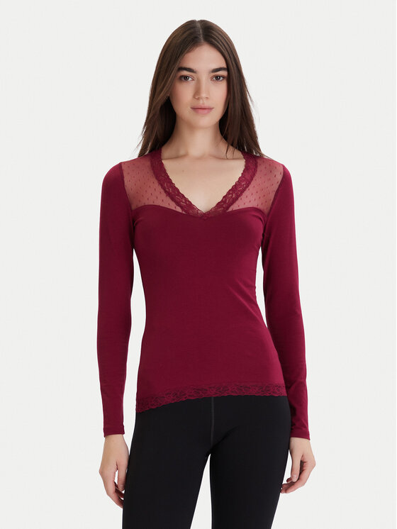 Ysabel Mora Тениска на пижама 19479 Розов Slim Fit цвят на ниска цена