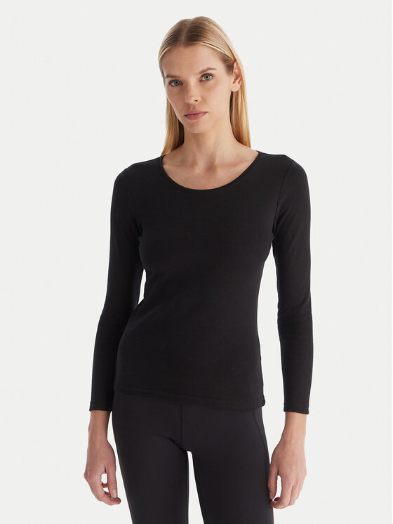 Ysabel Mora Термооблекло горна част 70022 Черен Slim Fit цвят на ниска цена