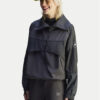 adidas by Stella McCartney Анорак True Nature JG1066 Черен Oversize цвят на ниска цена
