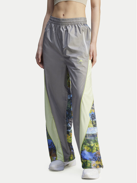 adidas by Stella McCartney Долнище анцуг Earth Collage JG5794 Сив Loose Fit цвят на ниска цена