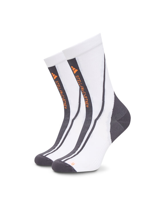 adidas by Stella McCartney Дълги чорапи IW1610 Бял цвят на ниска цена