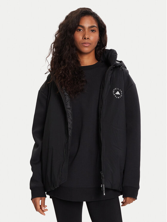 adidas by Stella McCartney Жилетка за костюм JW2038 Черен Loose Fit цвят на ниска цена