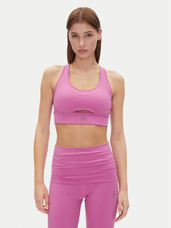 adidas by Stella McCartney Спортен сутиен TrueStrength JJ1639 Розов Slim Fit цвят на ниска цена