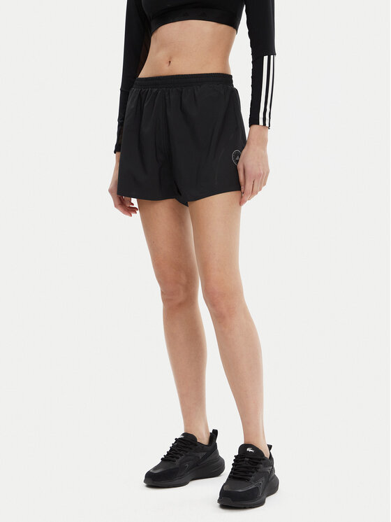 adidas by Stella McCartney Спортни шорти TruePace IT9728 Черен Loose Fit цвят на ниска цена