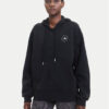 adidas by Stella McCartney Суитшърт JF6337 Черен Loose Fit цвят на ниска цена