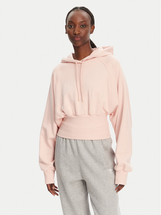 adidas by Stella McCartney Суитшърт JJ4161 Розов Loose Fit цвят на ниска цена