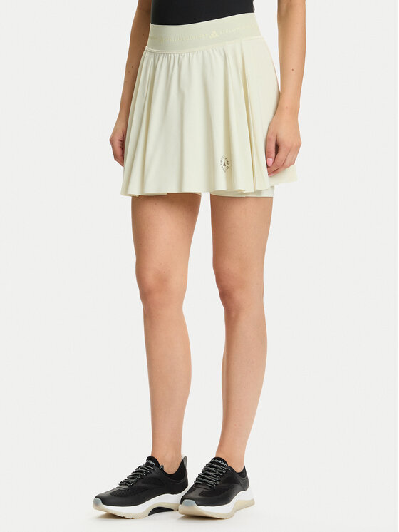 adidas by Stella McCartney Тенис пола Training JW4573 Бежов Slim Fit цвят на ниска цена