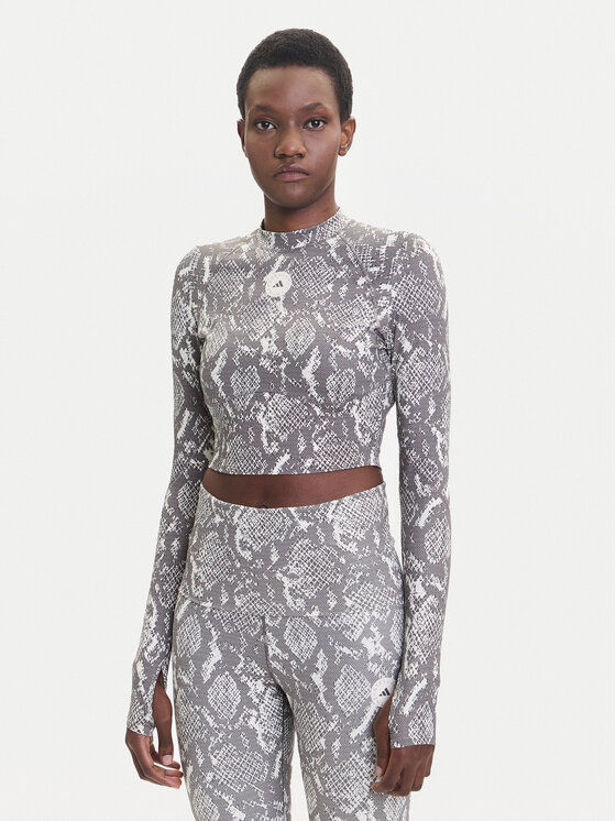 adidas by Stella McCartney Тениска от техническо трико Training JM8478 Бежов Slim Fit цвят на ниска цена