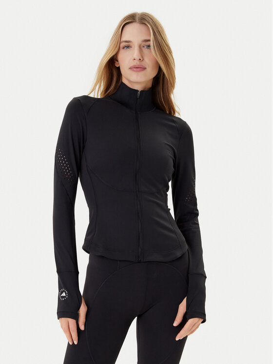 adidas by Stella McCartney Тениска от техническо трико Training Midlayer JW4551 Черен Slim Fit цвят на ниска цена