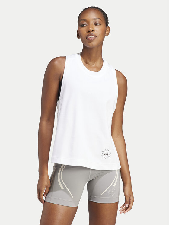 adidas by Stella McCartney топ IB6858 Бял Regular Fit цвят на ниска цена