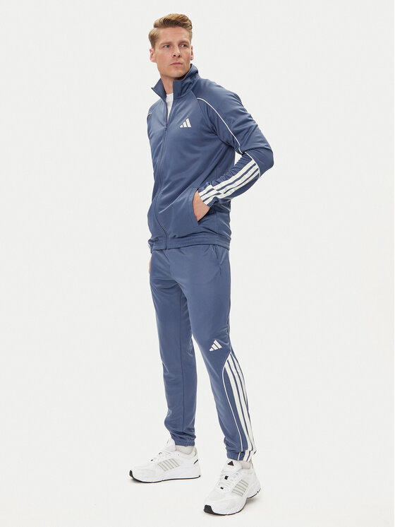 adidas Анцуг 3-Stripes JX5529 Син Regular Fit цвят на ниска цена