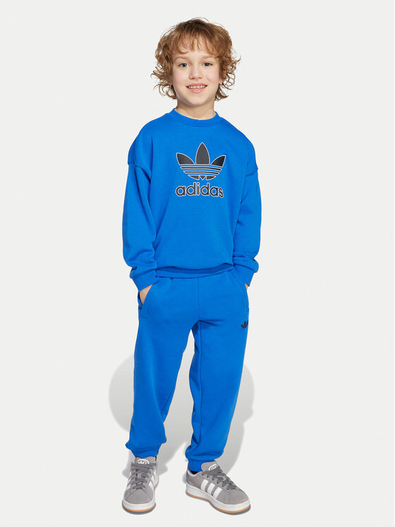 adidas Анцуг JY1151 Син Loose Fit цвят на ниска цена