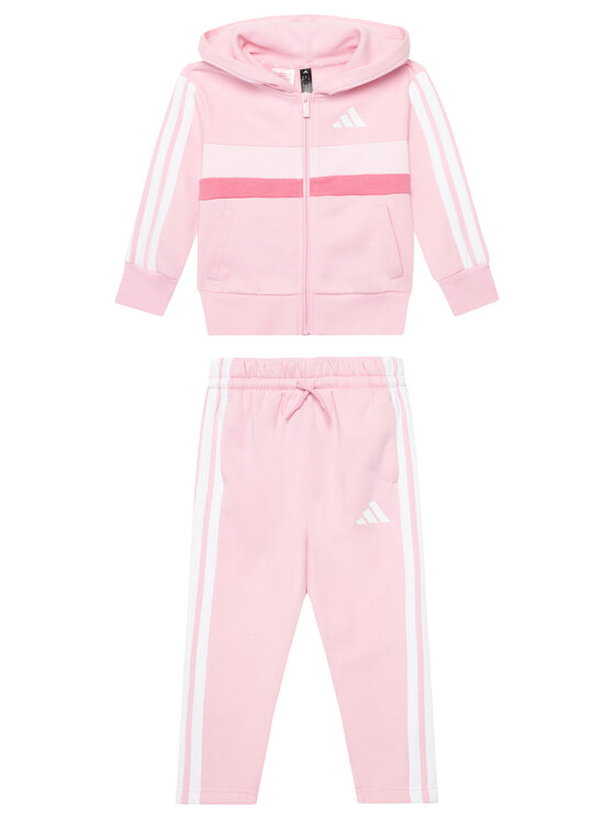 adidas Анцуг Seasonal Essentials Tiberio 3-Stripes JI6206 Розов Regular Fit цвят на ниска цена