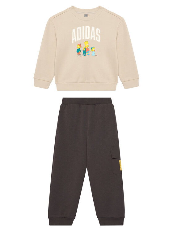 adidas Анцуг The Simpsons JL9197 Бежов Regular Fit цвят на ниска цена