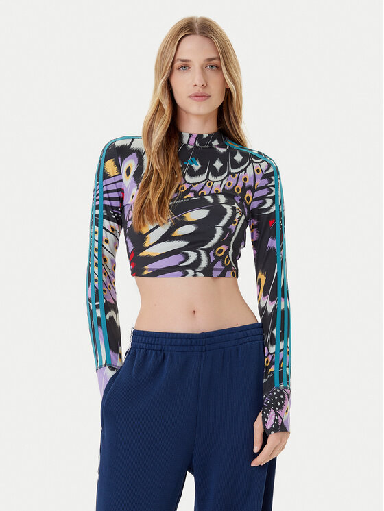 adidas Блуза Farm Rio JL8649 Цветен Slim Fit цвят на ниска цена