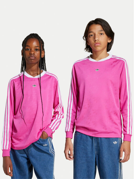 adidas Блуза Jaquard JW2845 Розов Loose Fit цвят на ниска цена