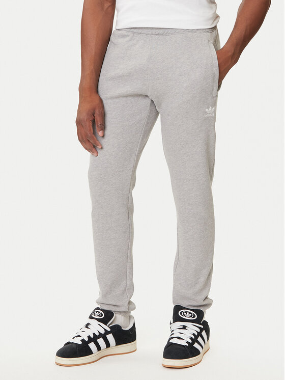 adidas Долнище анцуг Trefoil Essentials JY6271 Сив Slim Fit цвят на ниска цена