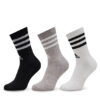 adidas Дълги чорапи 3-Stripes Cushioned Crew Socks 3 Pairs IC1323 Сив цвят на ниска цена