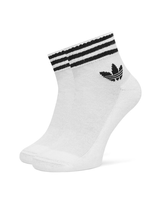 adidas Дълги чорапи 3-Stripes JV7435 Бял цвят на ниска цена